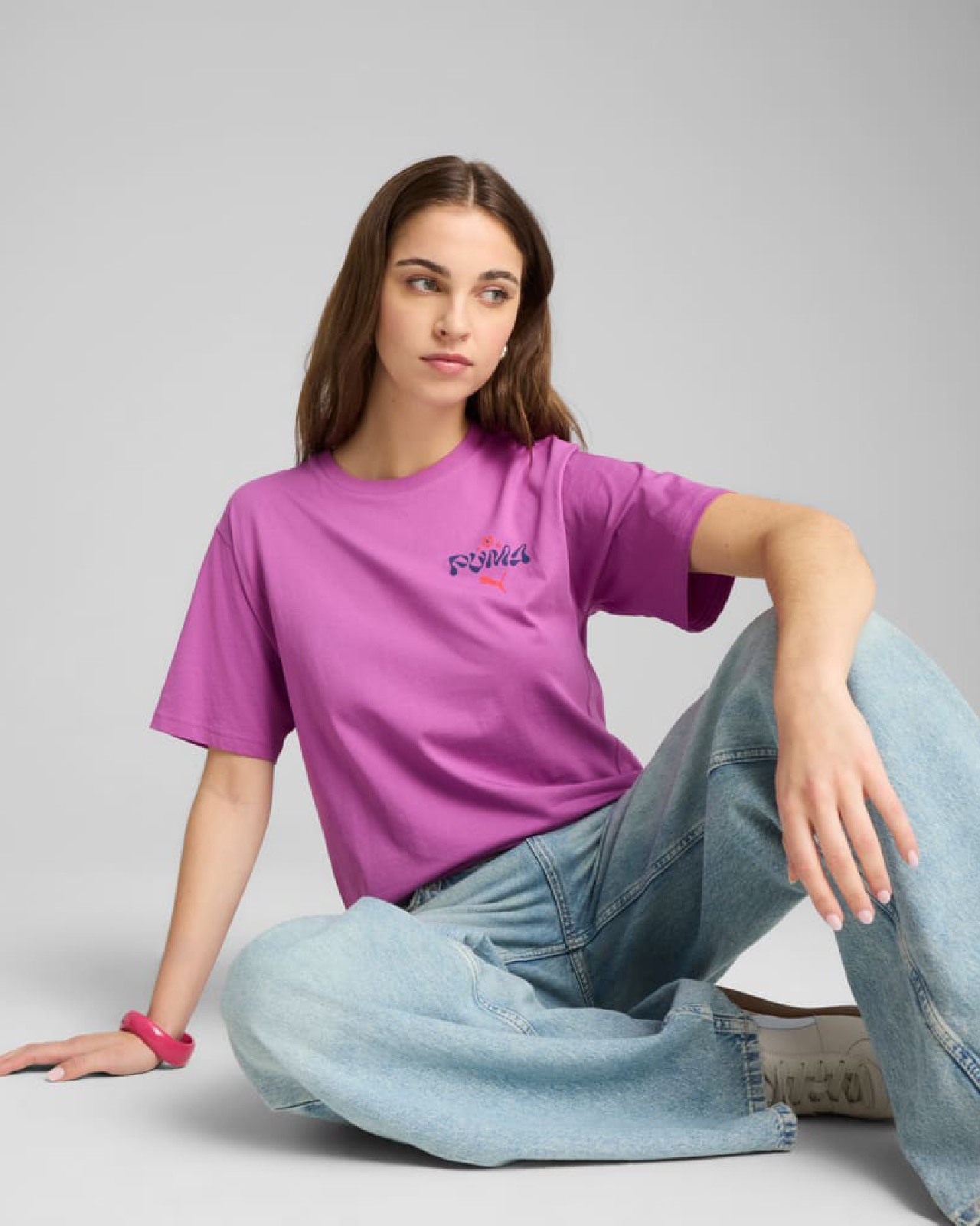 Image of Women's T-Shirt PUMA WARDROBE ESS FLORAL PACK Relaxed Graphic Tee
